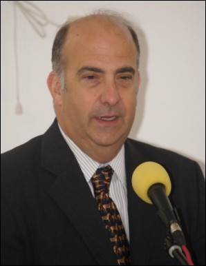 Kenneth Merten, l’ambassadeur des États-Unis d’Amérique accrédité à Port-au-Prince, dans son intervention au cours de sa visite au CEDI